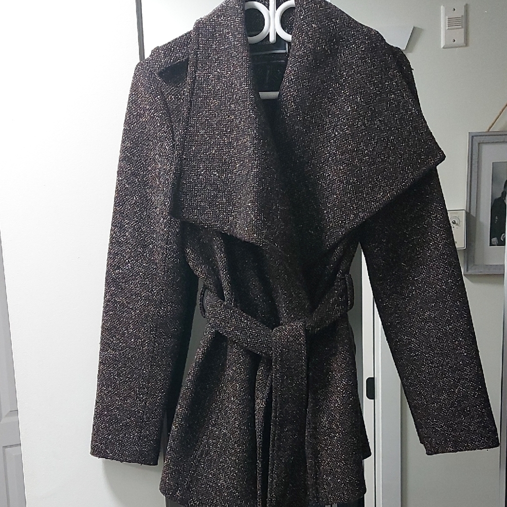Stylish Wrap & Tie Womens Coat